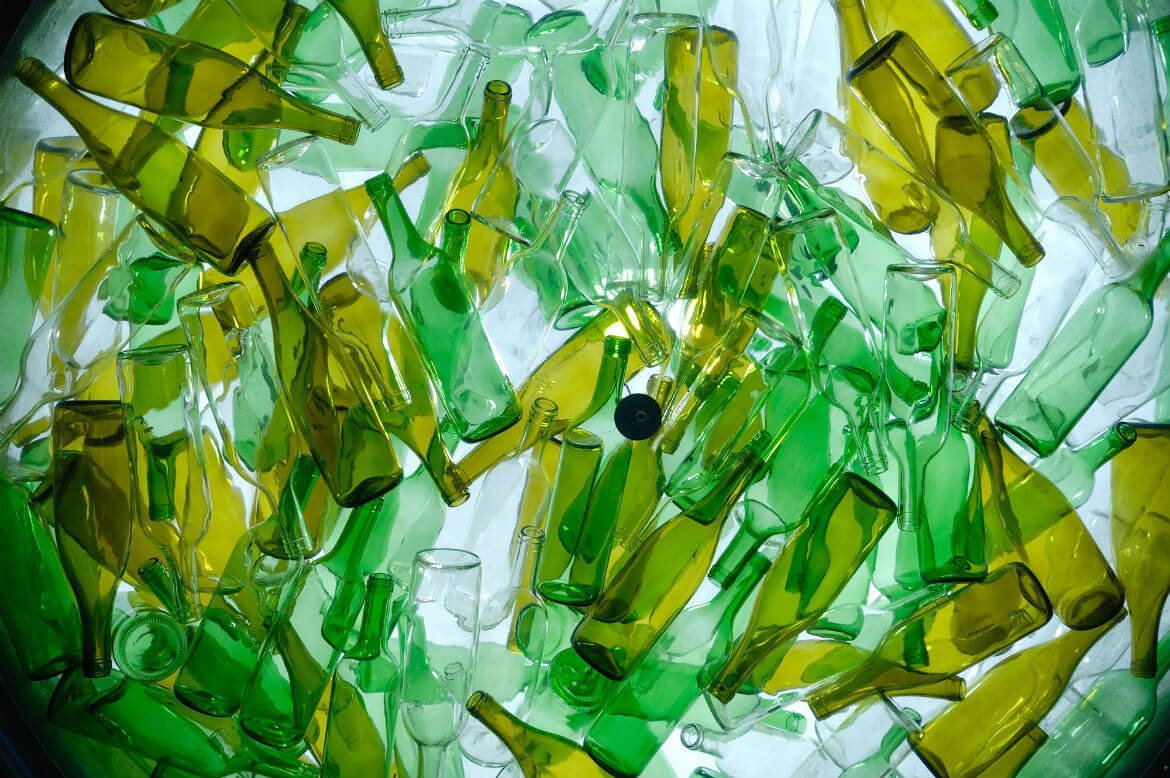 Vidrio reciclado
